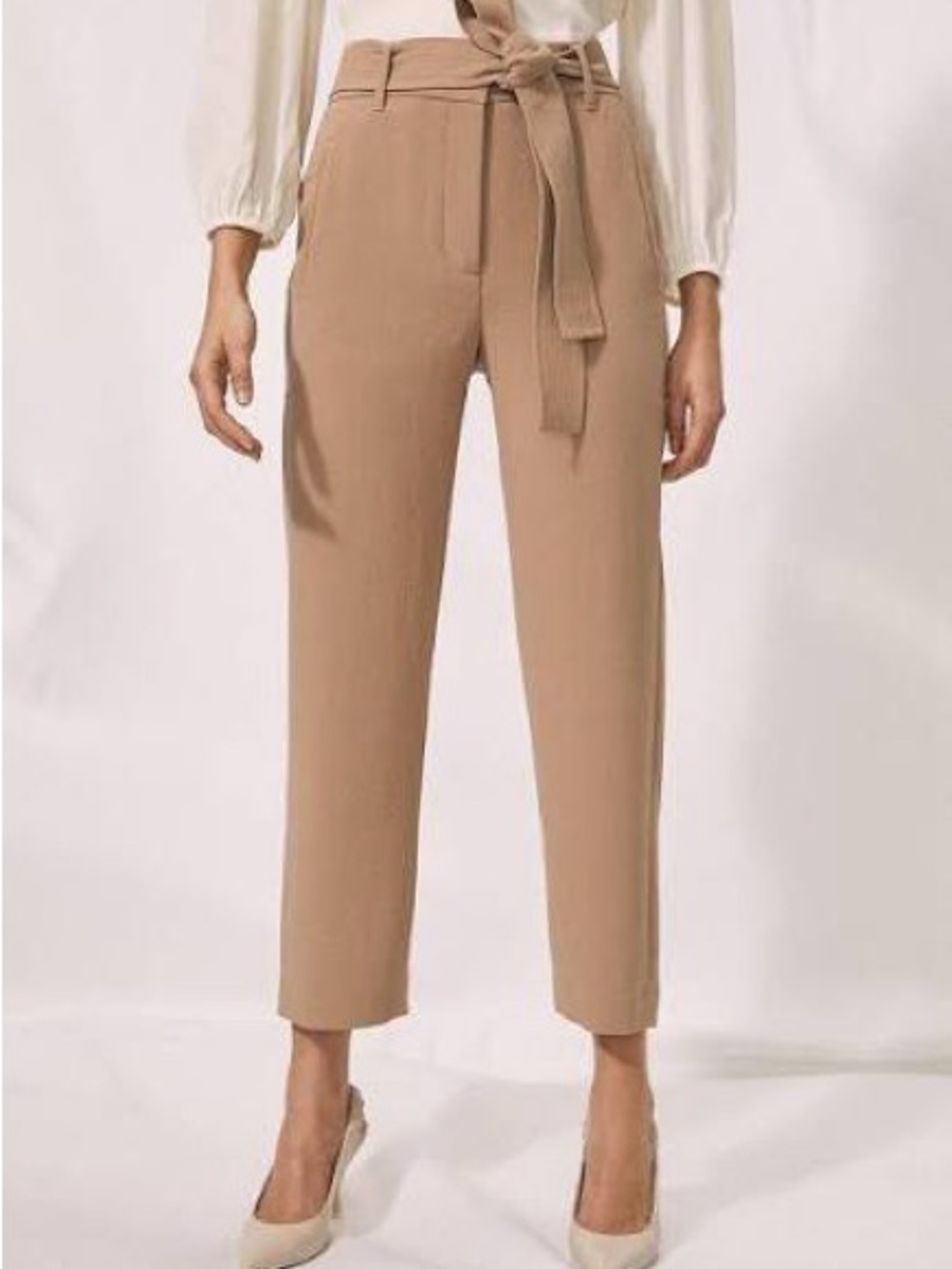 Wilfred Tie Front Pants | Tan